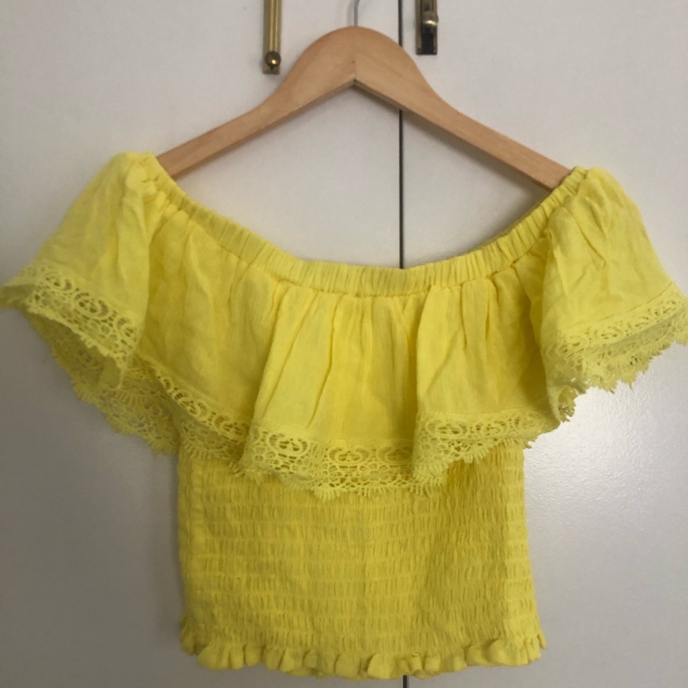 Yellow Crop Top